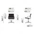EA 208 Soft Pad Chair / Polished Base