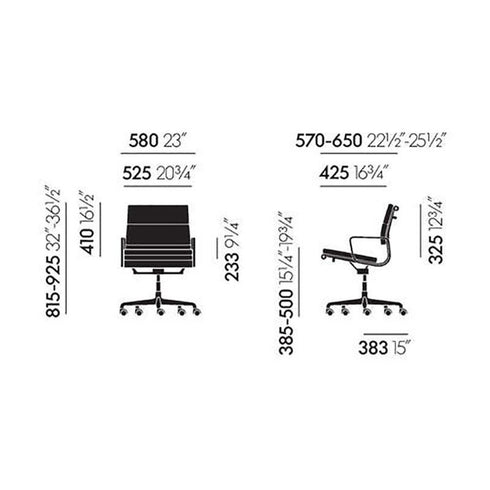EA 217 Soft Pad Chair / Black Base