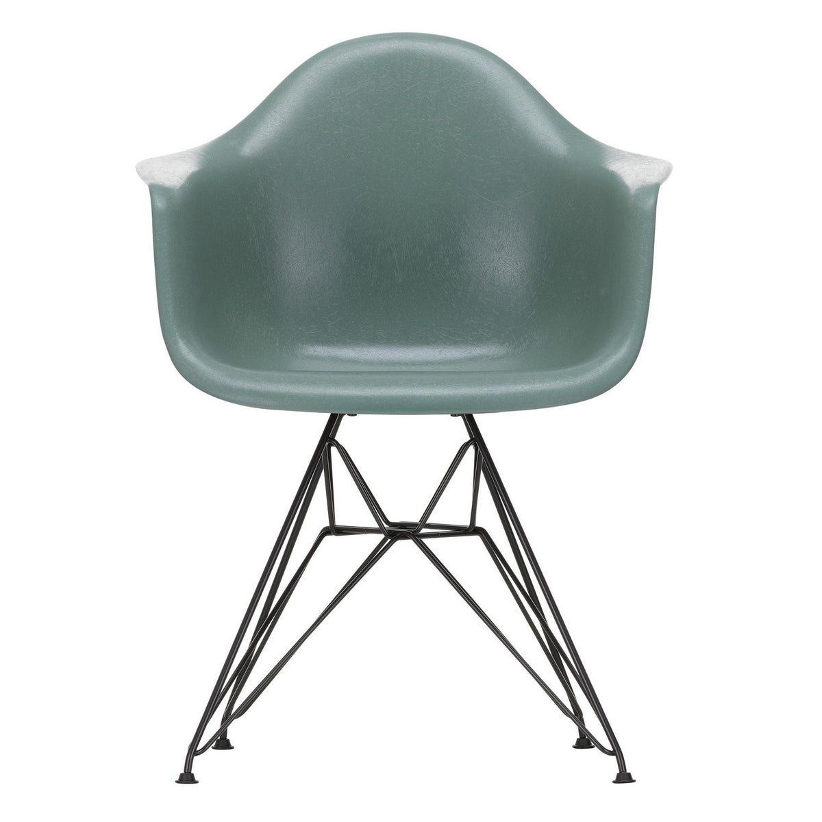 Cadeira De Bra os Eames Em Fibra De Vidro DAR Base Preta Vitra 