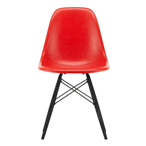 Eames Fiberglass DSW Chair / Maple Black