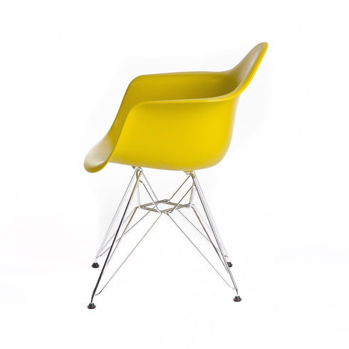 Eames DAR Plastic Armchair / Chrome Base