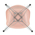 Eames DAR Plastic Armchair / Chrome Base