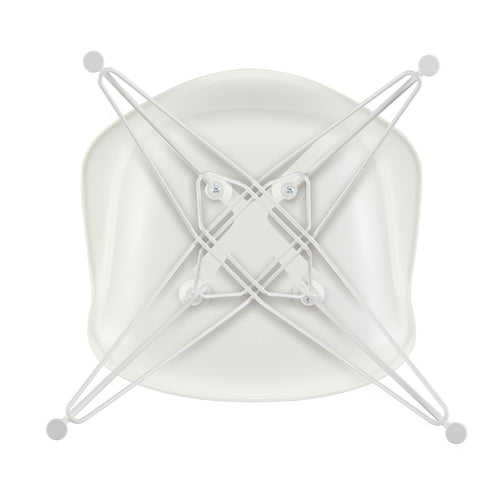 Cadeira de Braços em Plástico Eames DAR / Base Branca
