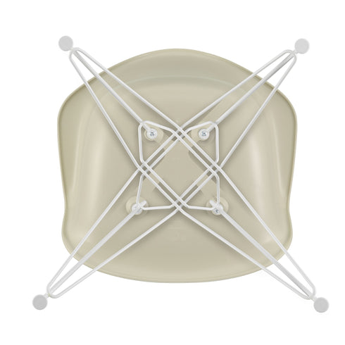 Cadeira de Braços em Plástico Eames DAR / Base Branca