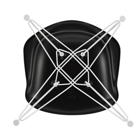 Cadeira de Braços em Plástico Eames DAR / Base Branca