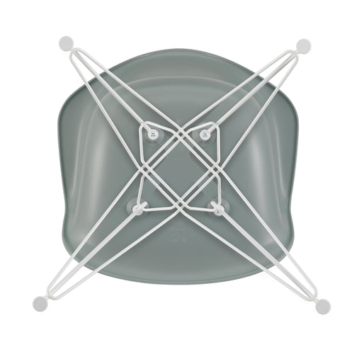 Cadeira de Braços em Plástico Eames DAR / Base Branca