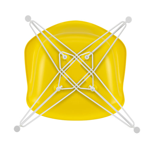 Cadeira de Braços em Plástico Eames DAR / Base Branca