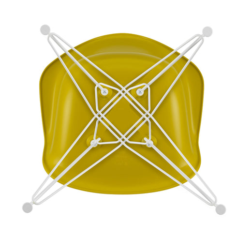 Cadeira de Braços em Plástico Eames DAR / Base Branca