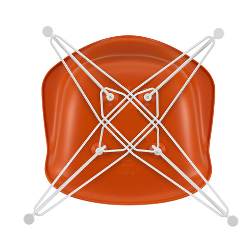 Cadeira de Braços em Plástico Eames DAR / Base Branca