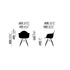 Eames DAW Plastic Armchair / Maple Base