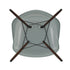Eames DAW Plastic Armchair / Dark Maple Base