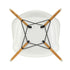 Eames DAW Plastic Armchair / Maple Base