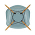 Eames DAW Plastic Armchair / Maple Base