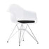 Eames DAR Plastic Armchair / Fabric Seat / Chrome Base