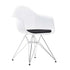 Eames DAR Plastic Armchair / Fabric Seat / Chrome Base