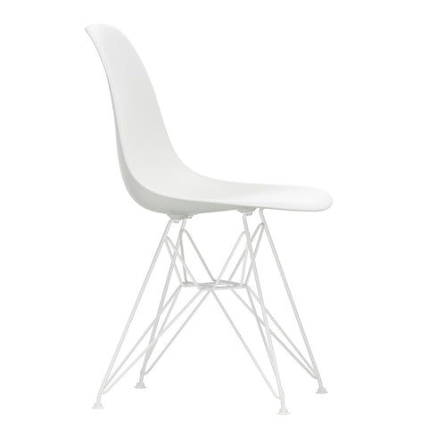 Eames Chair in DSR Plastic / White Base
