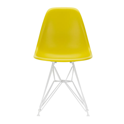 Eames Chair in DSR Plastic / White Base