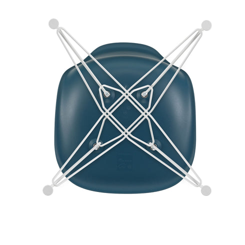 Eames Chair in DSR Plastic / White Base