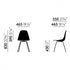 Eames Chair in DSX Plastic / White Base
