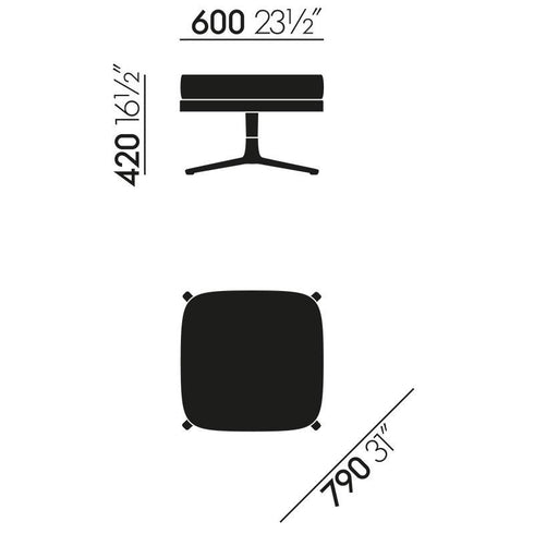 Ottoman Grand Relax em Couro