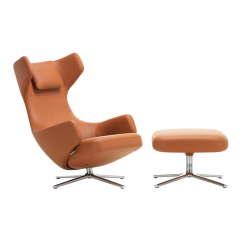 Cadeira de descanso Grand Repos & Otomano / Couro