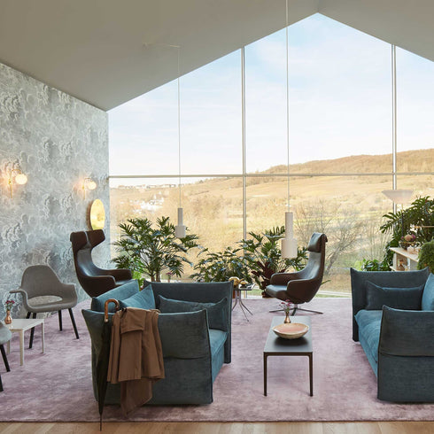 Cadeira de descanso Grand Repos & Otomano / Couro