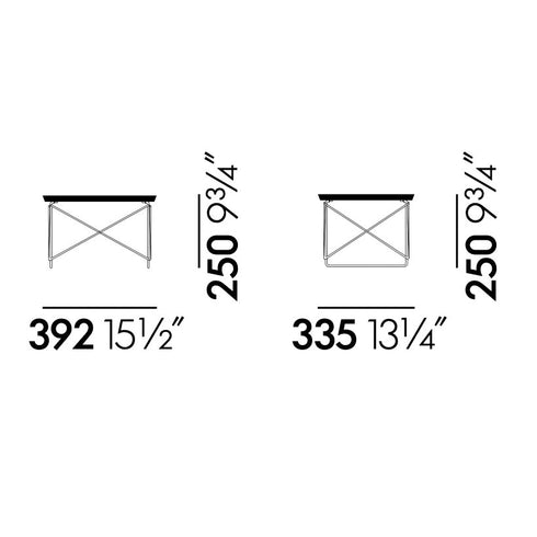 Mesa de Apoio LTR / Mármore / Base Cromada