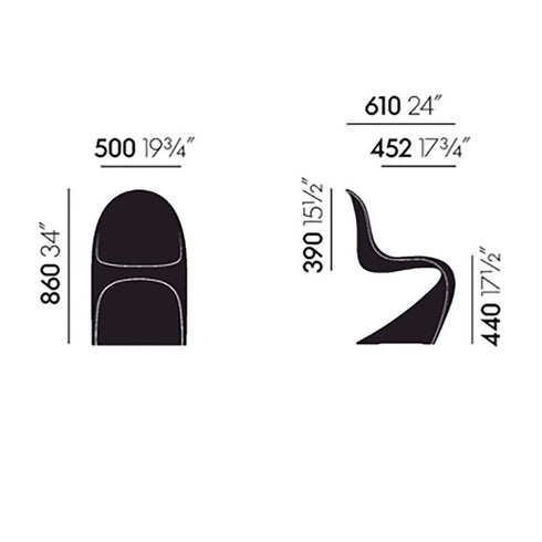 Cadeira Panton / Novas Dimensões