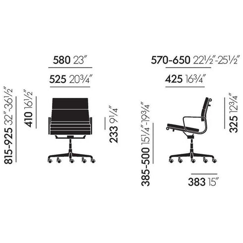 Cadeira Soft Pad EA 217 / Base Cromada