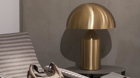 Atollo 233 table lamp, gold