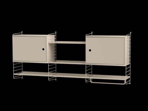 Kitchen M / Shelf With 2 Cabinets 180x75x30cm