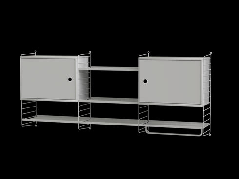 Kitchen M / Shelf With 2 Cabinets 180x75x30cm