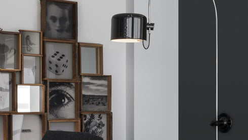 Coupé 1158 wall lamp, black