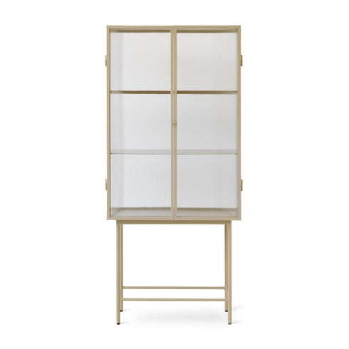 Haze Vitrine Cabinet Wired Glass