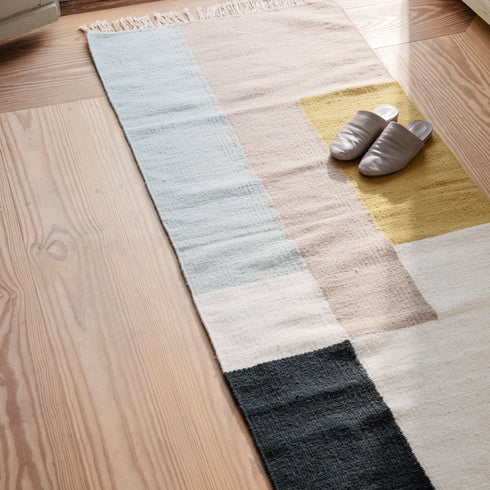 Kelim Squares Carpet Runner 180x70cm