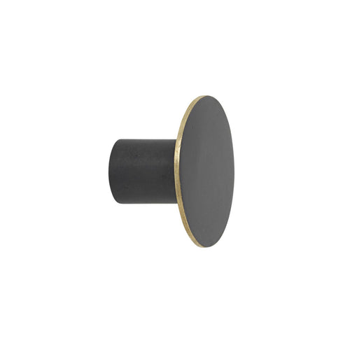 Black Brass Wall Hook