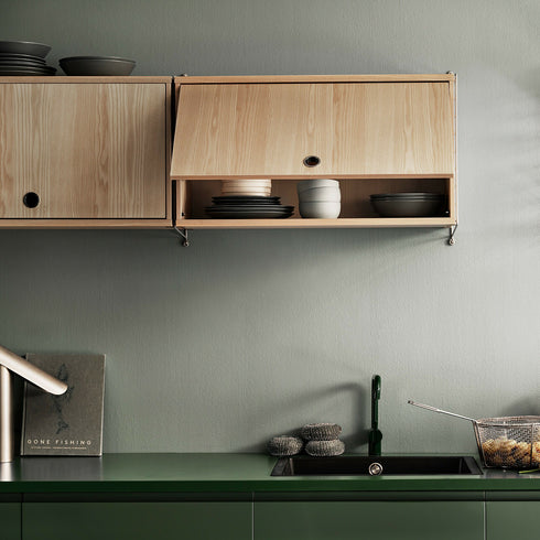 String System Cabinet with Flip Door 78x30cm