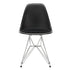 Eames Chair in DSR Plastic / Fabric Seat / Chrome Base