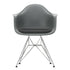 Eames DAR Plastic Armchair / Fabric Seat / Chrome Base