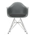 Eames DAR Plastic Armchair / Fabric Seat / Chrome Base