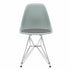 Eames Chair in DSR Plastic / Fabric Seat / Chrome Base