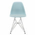 Eames Chair in DSR Plastic / Fabric Seat / Chrome Base