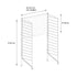 String System Outdoor Back Panel Galvanized / 58x36cm