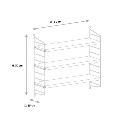 String Pocket Shelf 60x50x15cm
