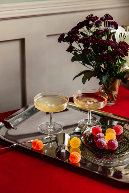 Ripple Champagne Saucer / 2 Pcs