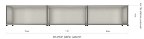 Haller Module 3 Low Sideboard