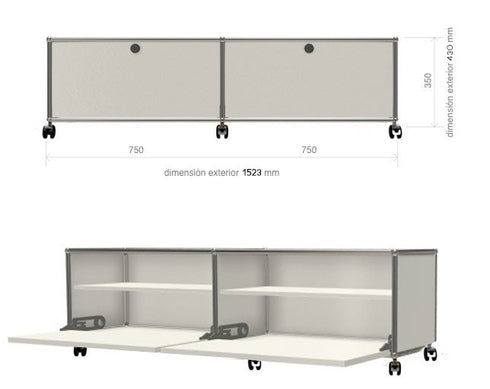 Haller 2 Auxiliary Sideboard Wheels