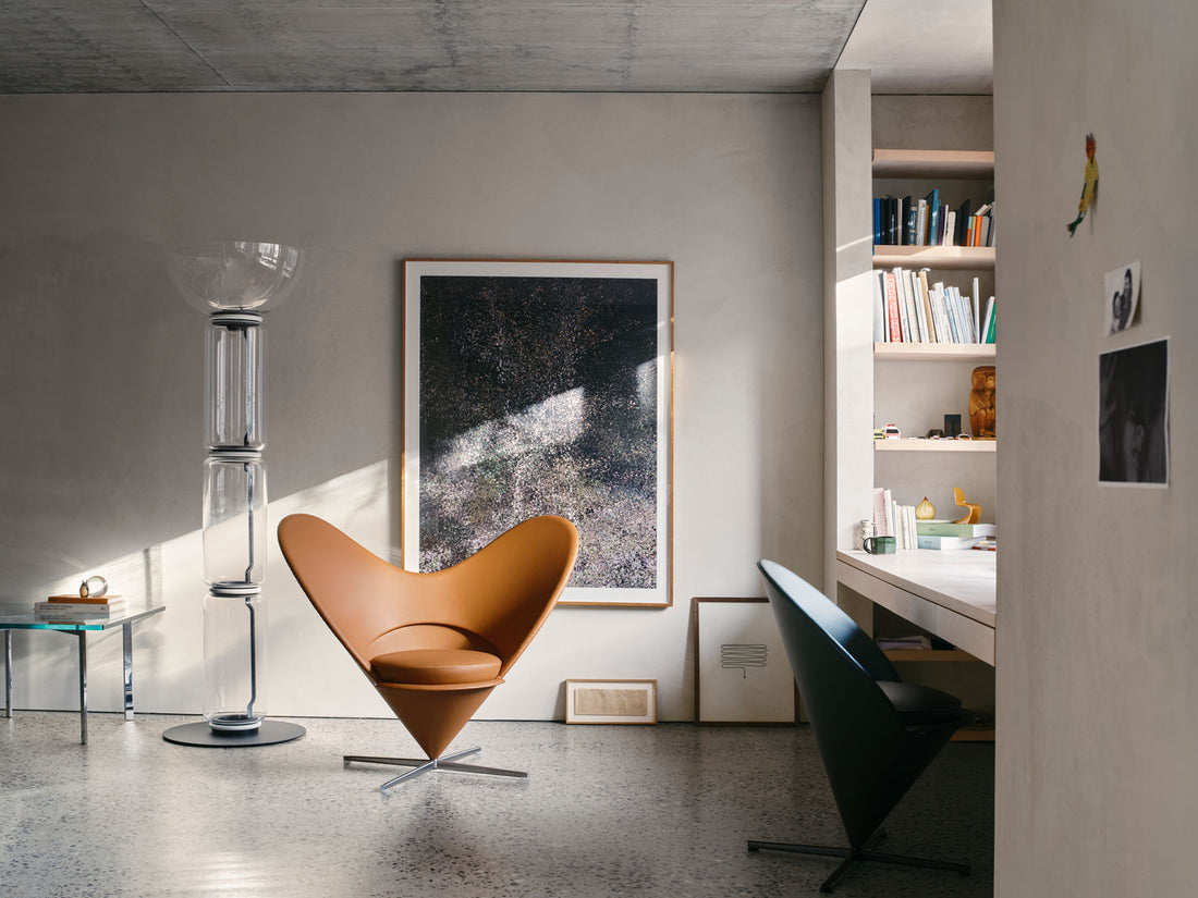 Entre cor e emoção: a Heart Cone Chair no universo de Verner Panton