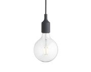 E27 Pendant Lamp without Canopy Dark Green