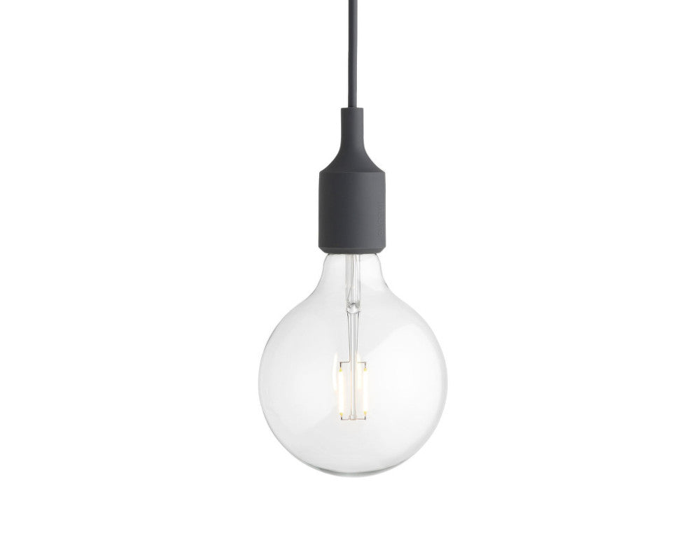 E27 Pendant Lamp without Canopy Dark Green